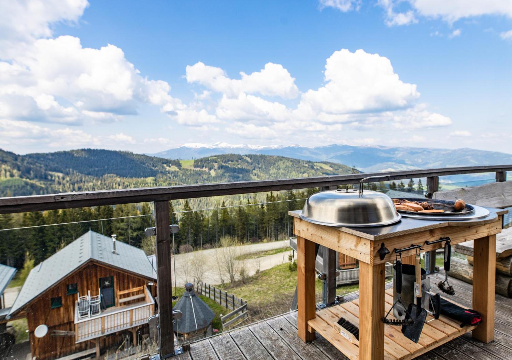1A Chalet "Wolke" Wandern, Grillen, Wellness Im Traumhaus Wolfsberg Buitenkant foto