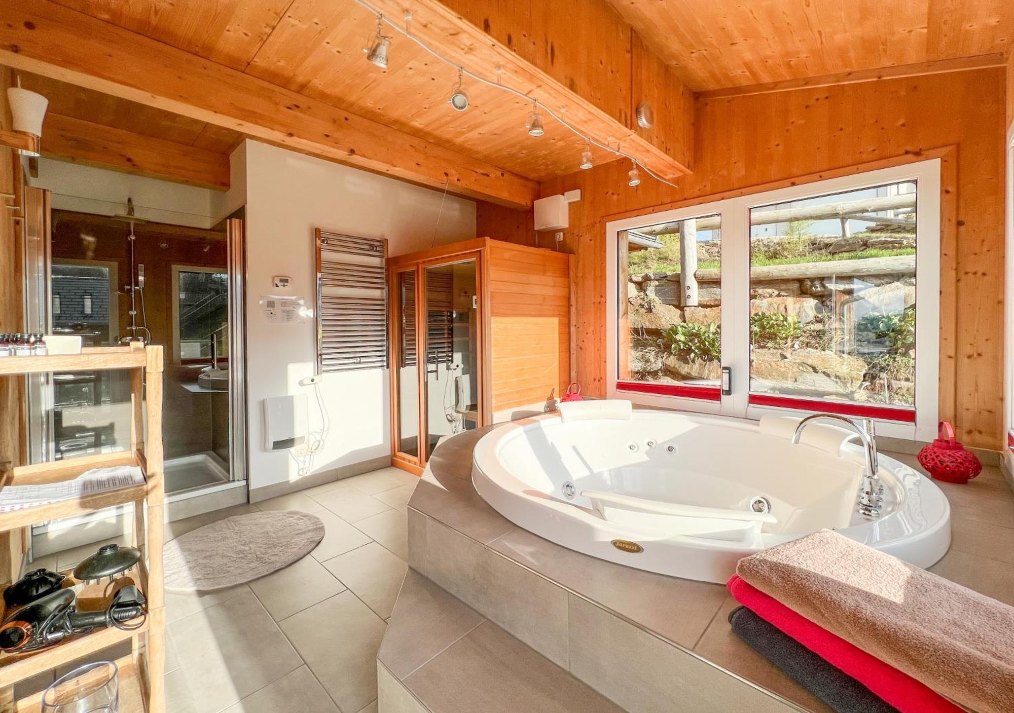 1A Chalet "Wolke" Wandern, Grillen, Wellness Im Traumhaus Wolfsberg Buitenkant foto