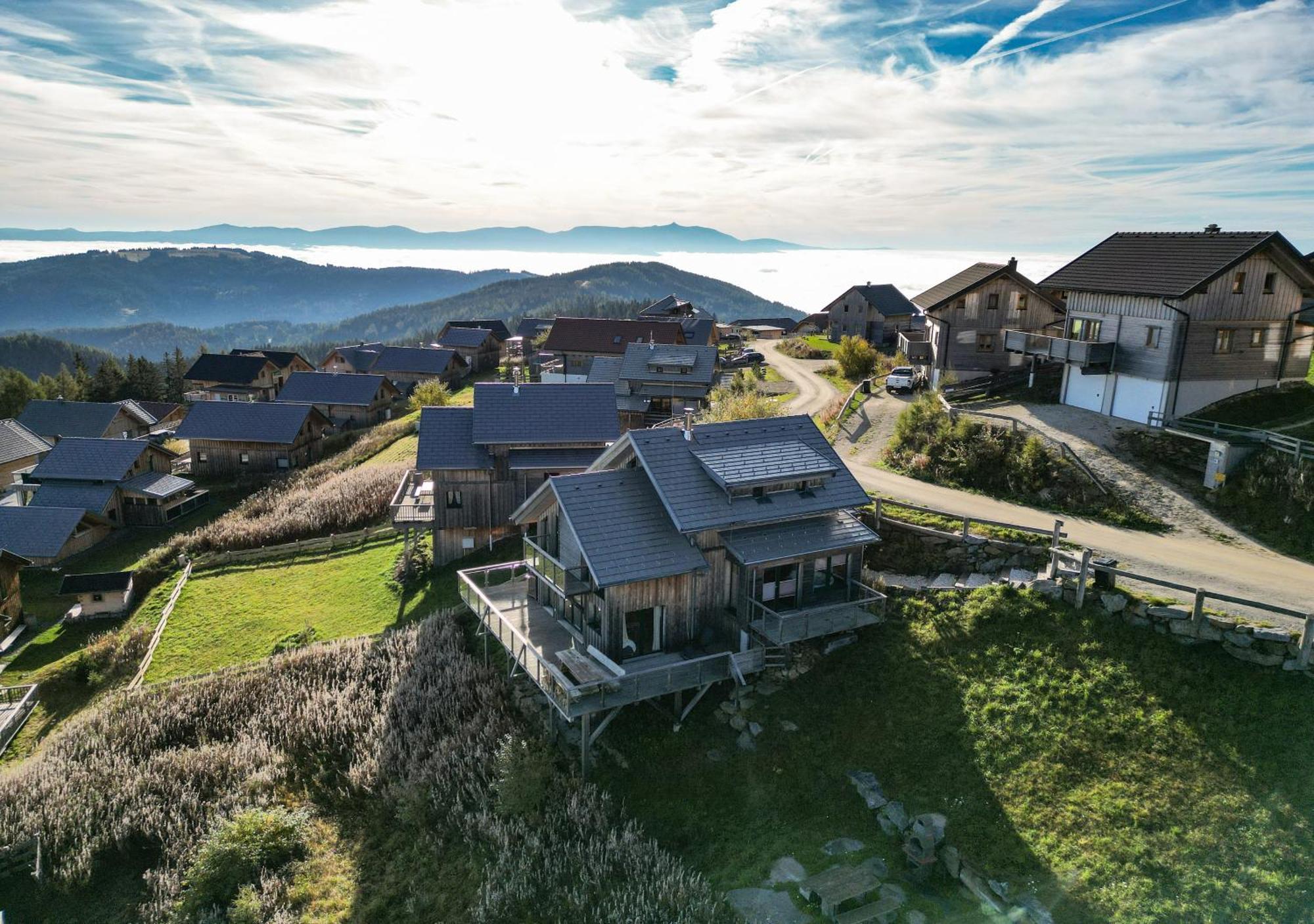 1A Chalet "Wolke" Wandern, Grillen, Wellness Im Traumhaus Wolfsberg Buitenkant foto