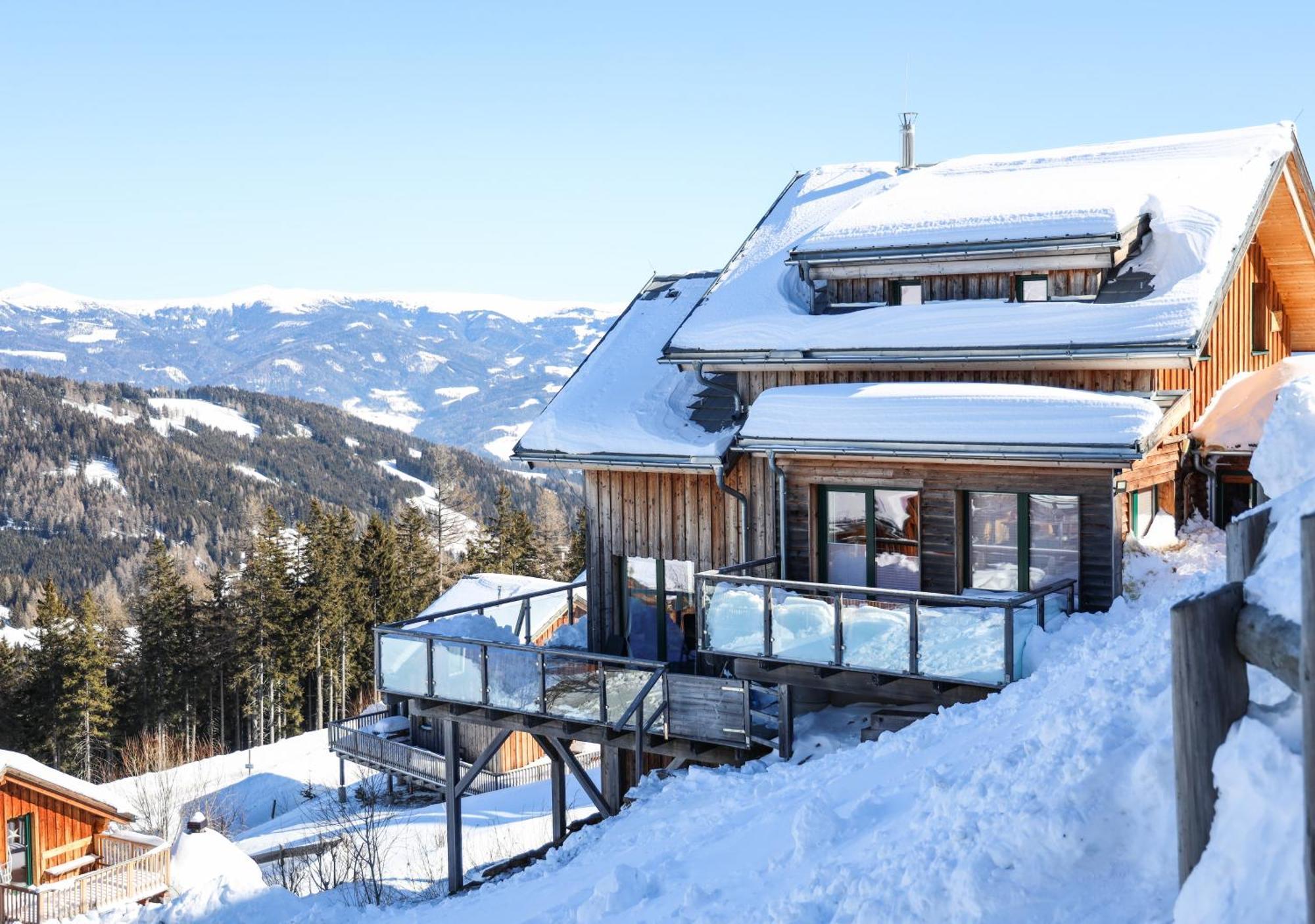 1A Chalet "Wolke" Wandern, Grillen, Wellness Im Traumhaus Wolfsberg Buitenkant foto