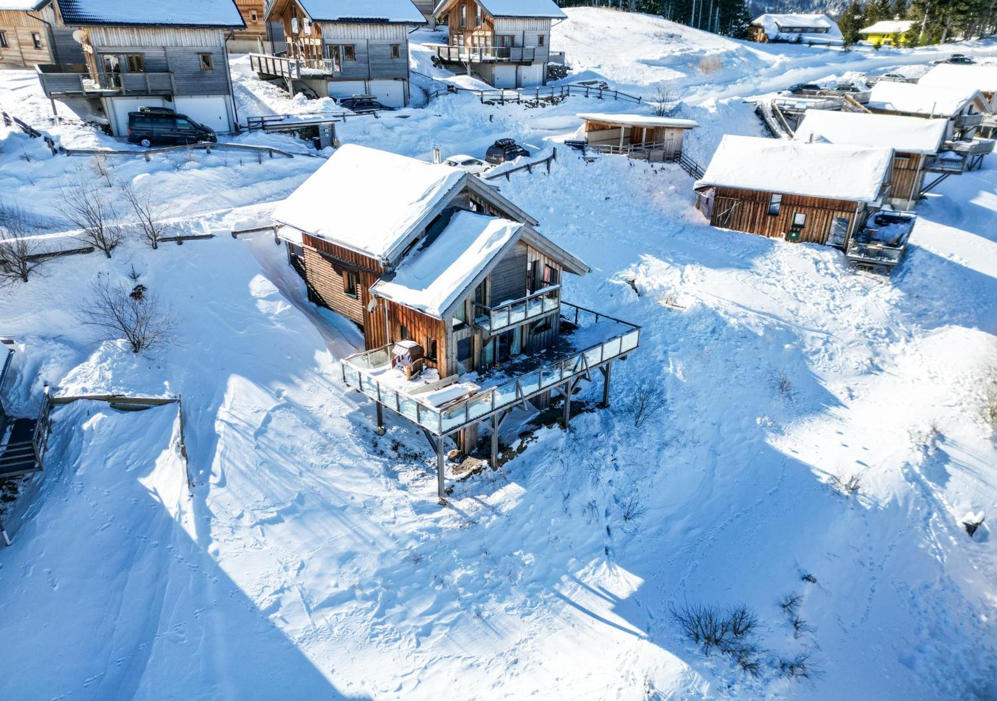 1A Chalet "Wolke" Wandern, Grillen, Wellness Im Traumhaus Wolfsberg Buitenkant foto