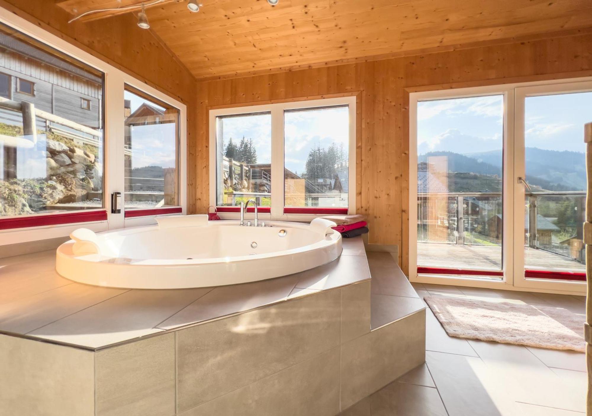 1A Chalet "Wolke" Wandern, Grillen, Wellness Im Traumhaus Wolfsberg Buitenkant foto